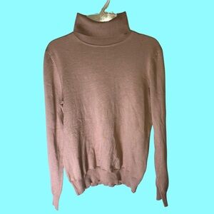 Basic Neutral Layering Sand Long Sleeve Knit Turtleneck
